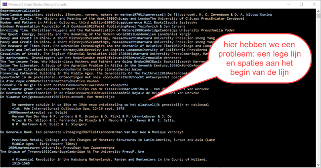 Probleem bij het inlezen XML lege regels en spaties